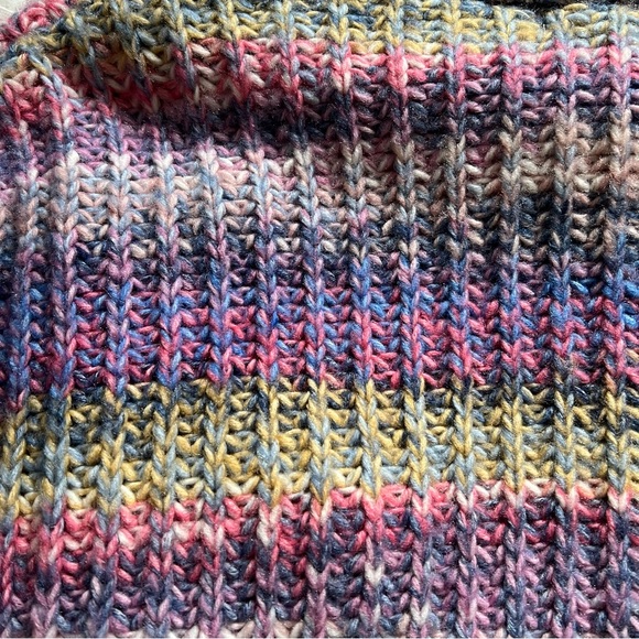 Steve Madden multi colour crocheted button up sweater - Picture 8 of 8